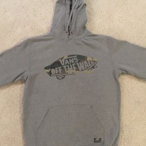 Small Camouflage Vans Off The Wall Sweatshirt